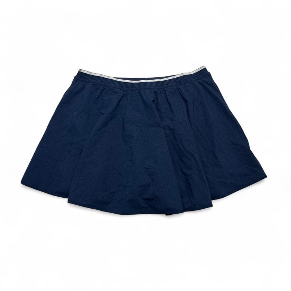 Lululemon perforated narrow waistband navy blue tennis skirt shorts size 10 - Picture 2 of 6